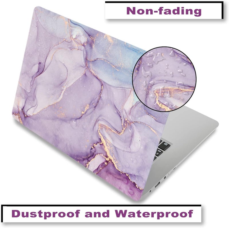 ARTSO Laptop Skin Sticker Decal, 12" 13" 13.3" 14" 15" 15.4" 15.6 inch Laptop Universal Netbook PC Notebook Vinyl Reusable Skin Sticker Cover Art Case Protector Personalized,Purple Blue Marble - Image 3